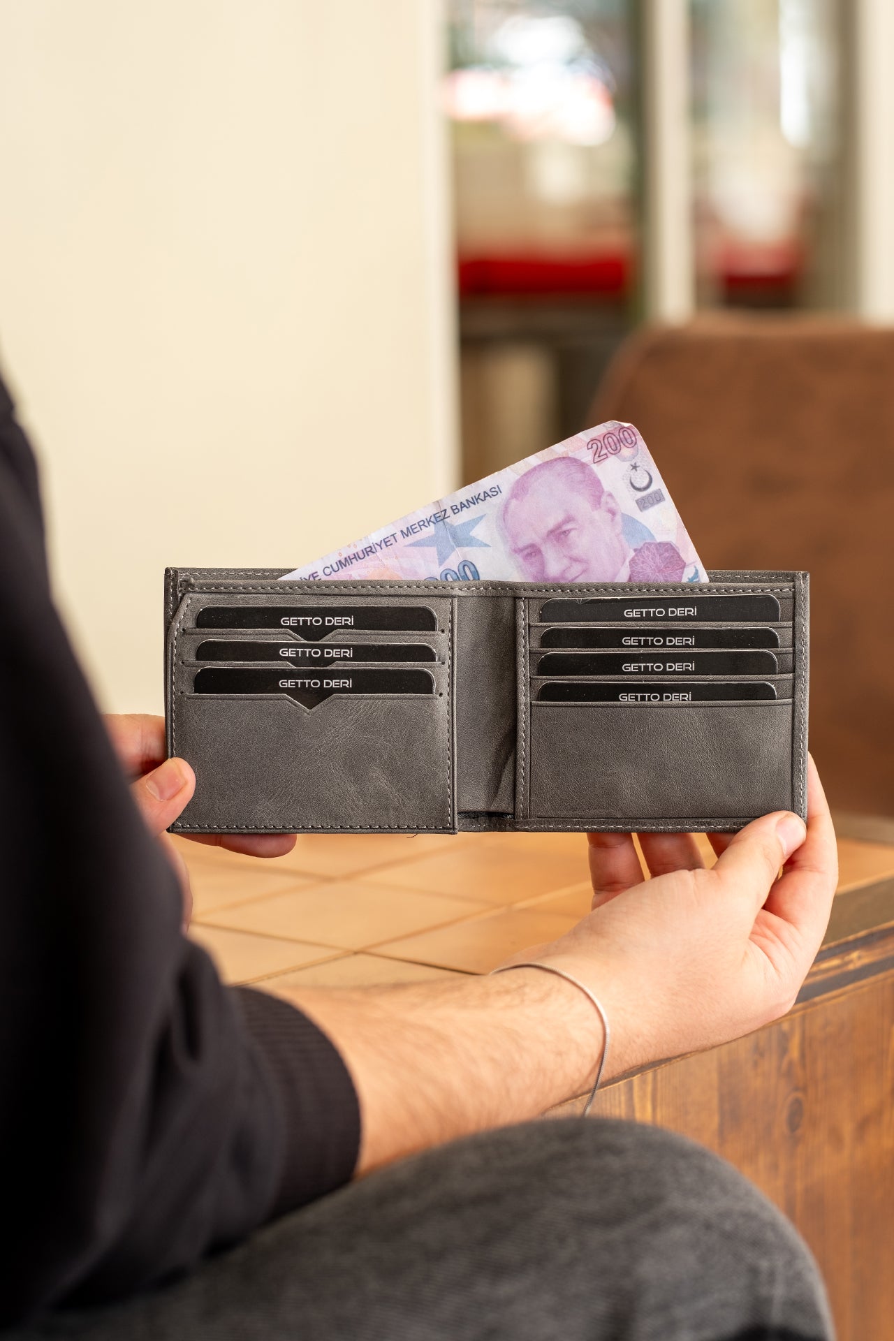 Roma Hakiki Deri Cüzdan