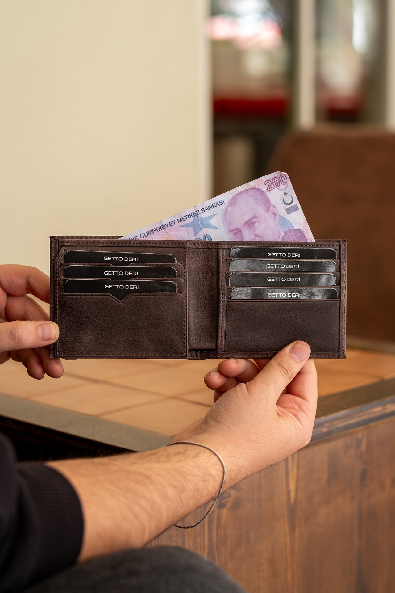 Roma Hakiki Deri Cüzdan