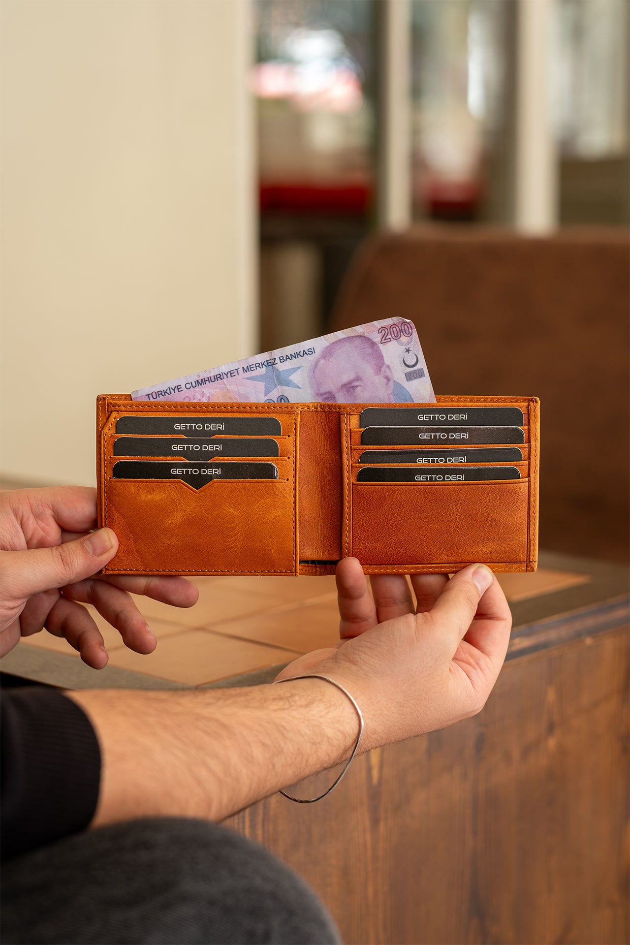 Roma Hakiki Deri Cüzdan