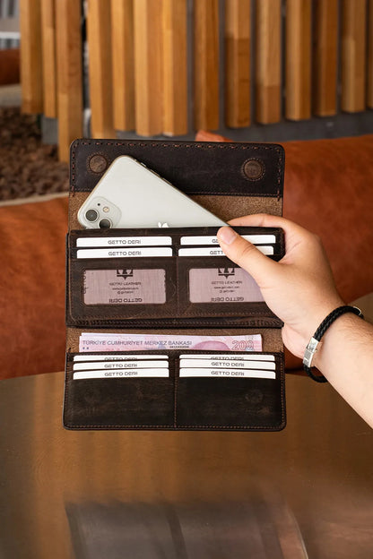 Santa Hakiki Deri Portföy Cüzdan
