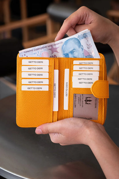 Amor Hakiki Deri Kadın Cüzdan