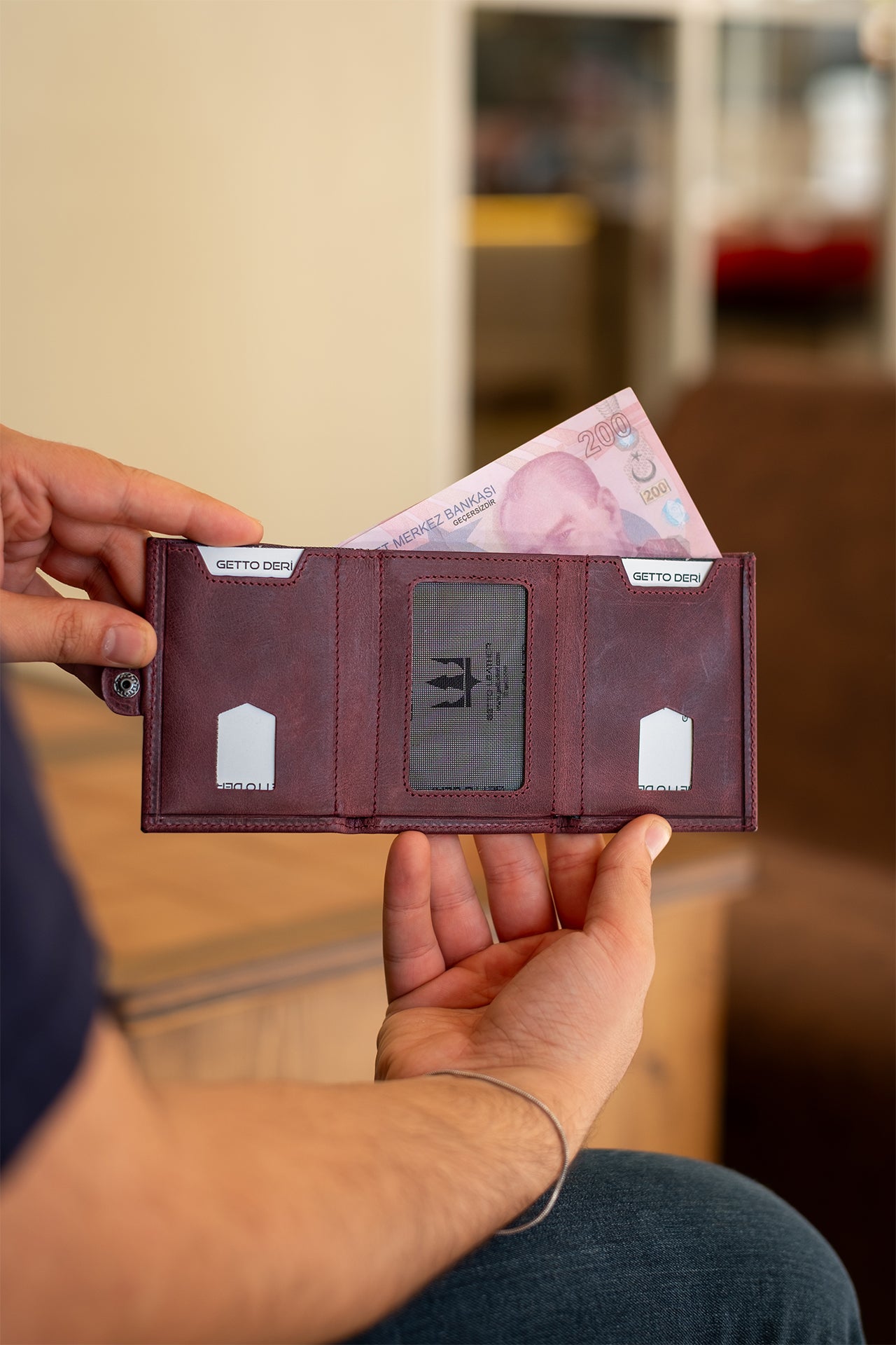 Savana Minimal Hakiki Deri Cüzdan