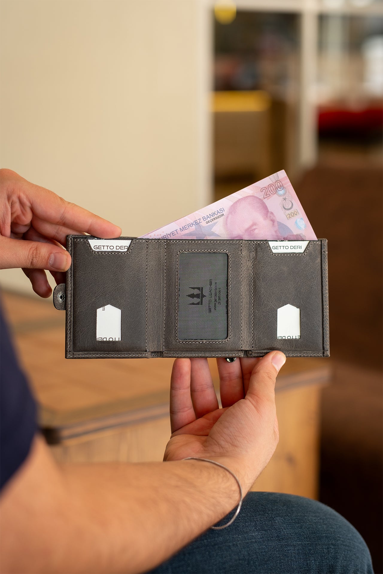 Savana Minimal Hakiki Deri Cüzdan