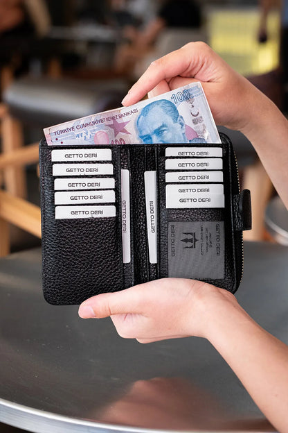 Amor Hakiki Deri Kadın Cüzdan