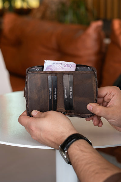 Stark Hakiki Deri Minimal Cüzdan