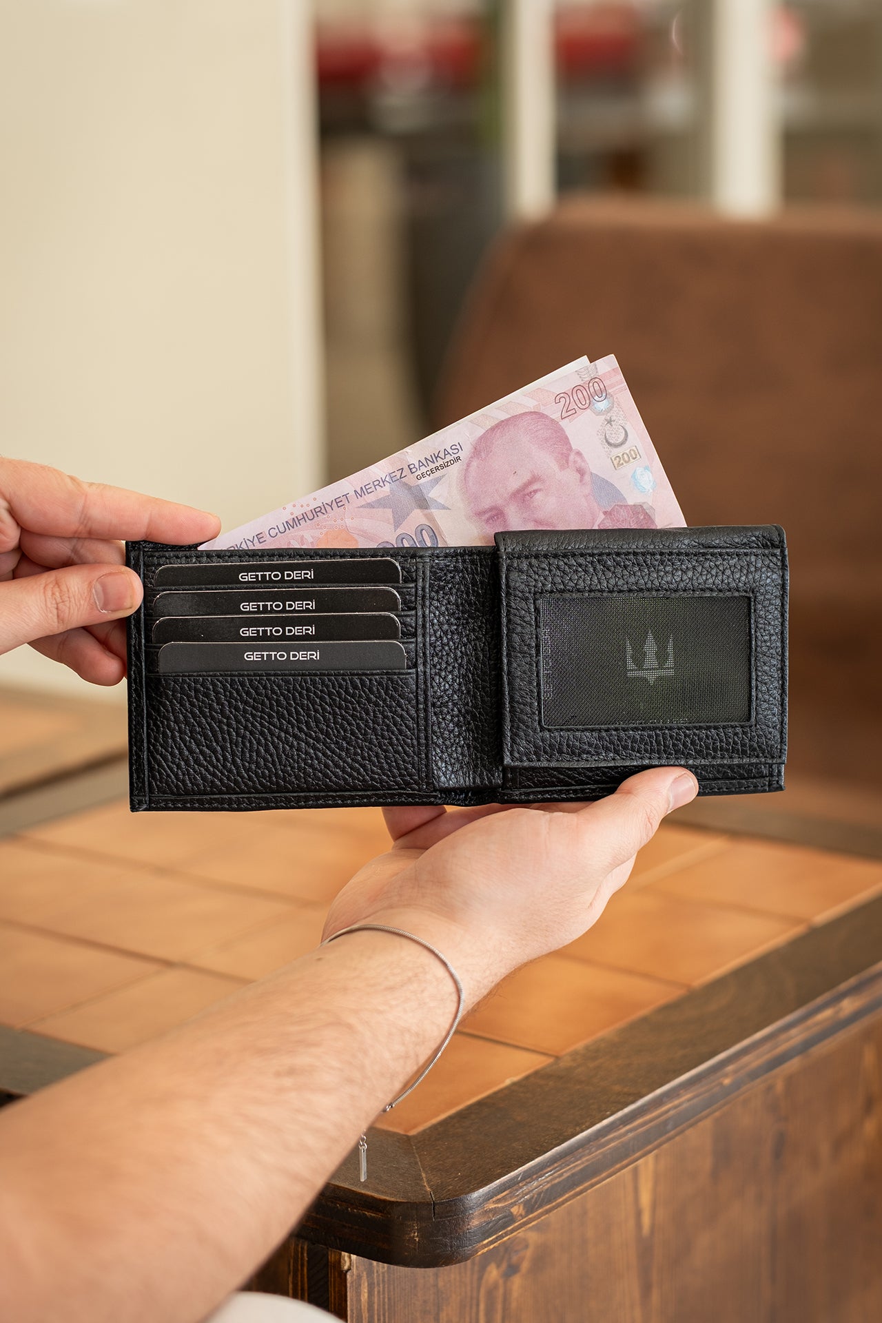 Symbol Hakiki Deri Cüzdan