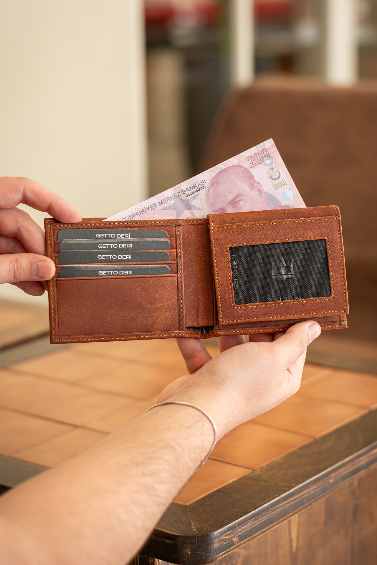 Symbol Hakiki Deri Cüzdan