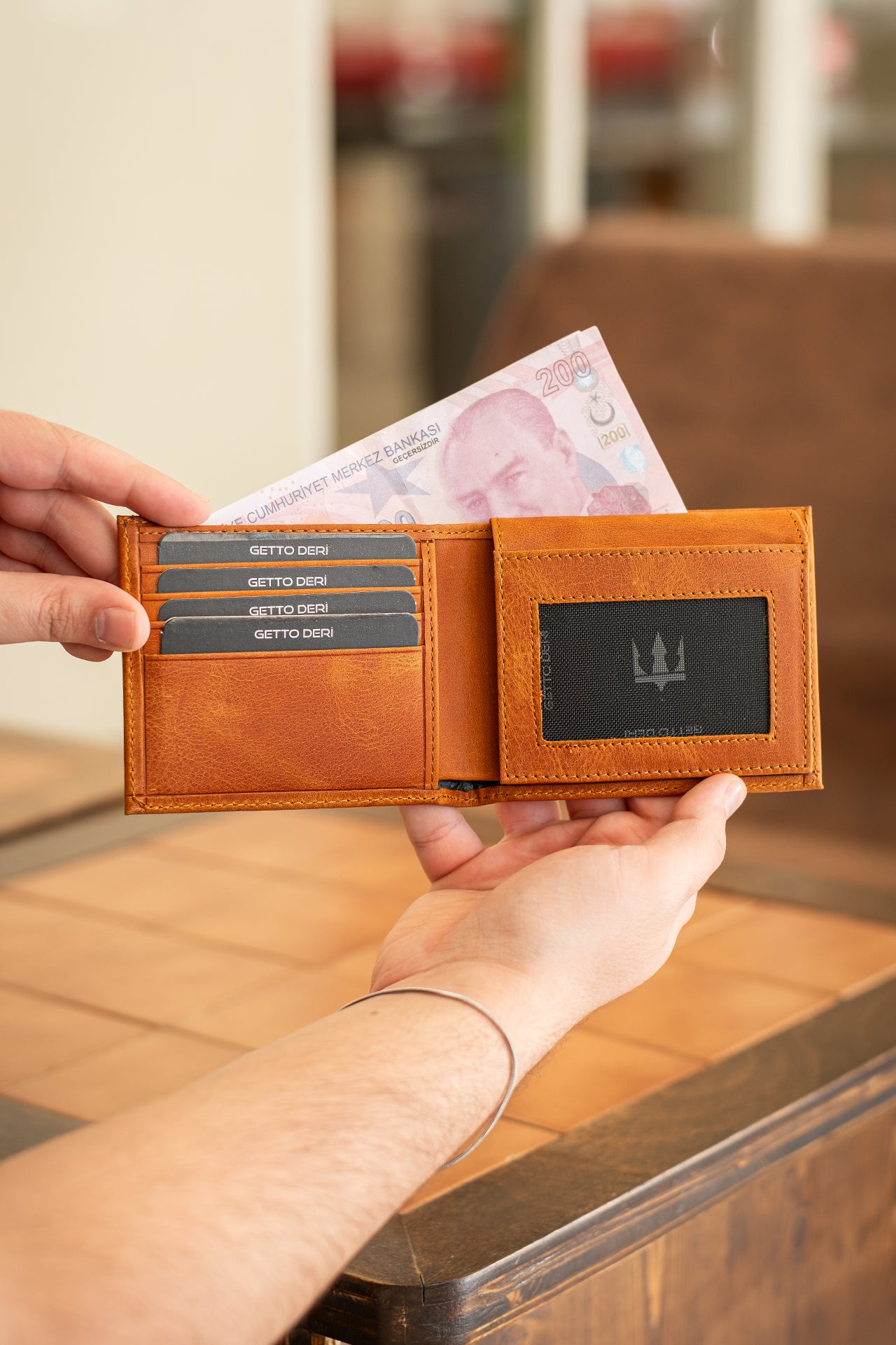 Symbol Hakiki Deri Cüzdan