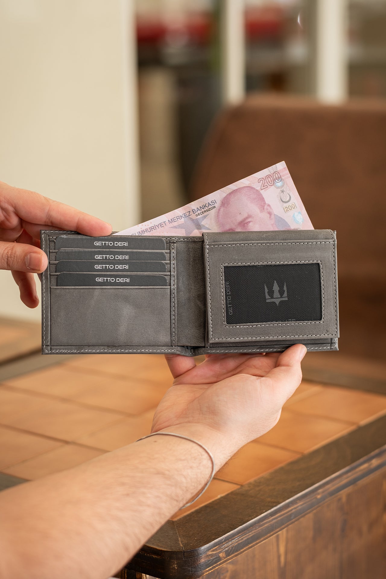 Symbol Hakiki Deri Cüzdan