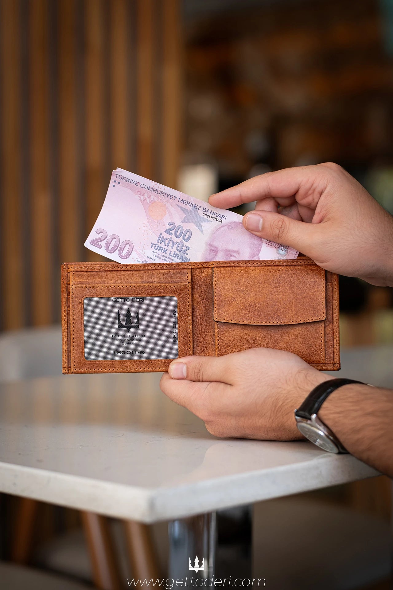 Cio Hakiki Deri Cüzdan