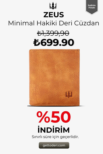 Zeus Minimal Hakiki Deri Cüzdan