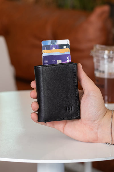 Vibe Mekanizmalı Hakiki Deri Cüzdan