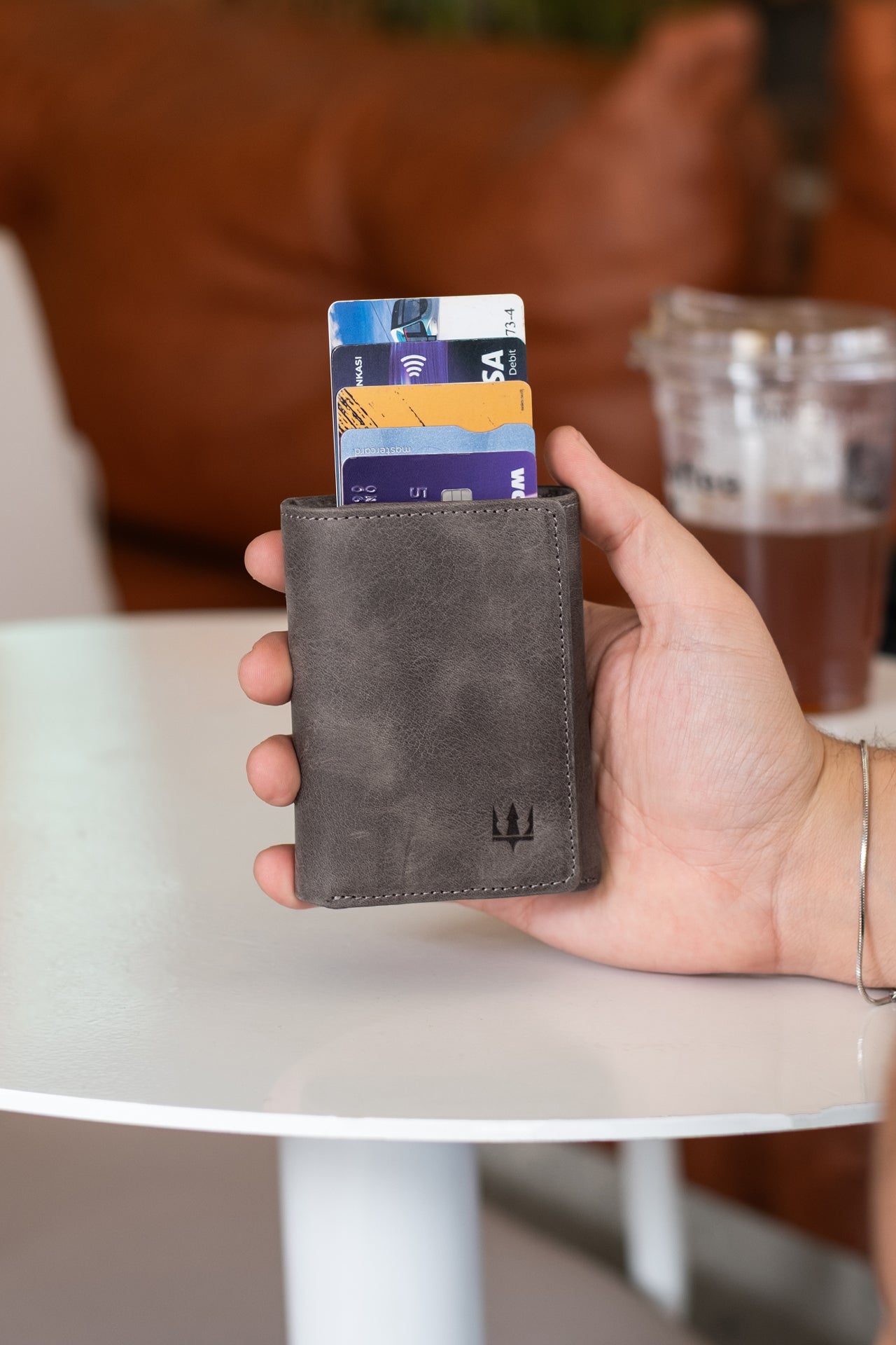 Vibe Mekanizmalı Hakiki Deri Cüzdan