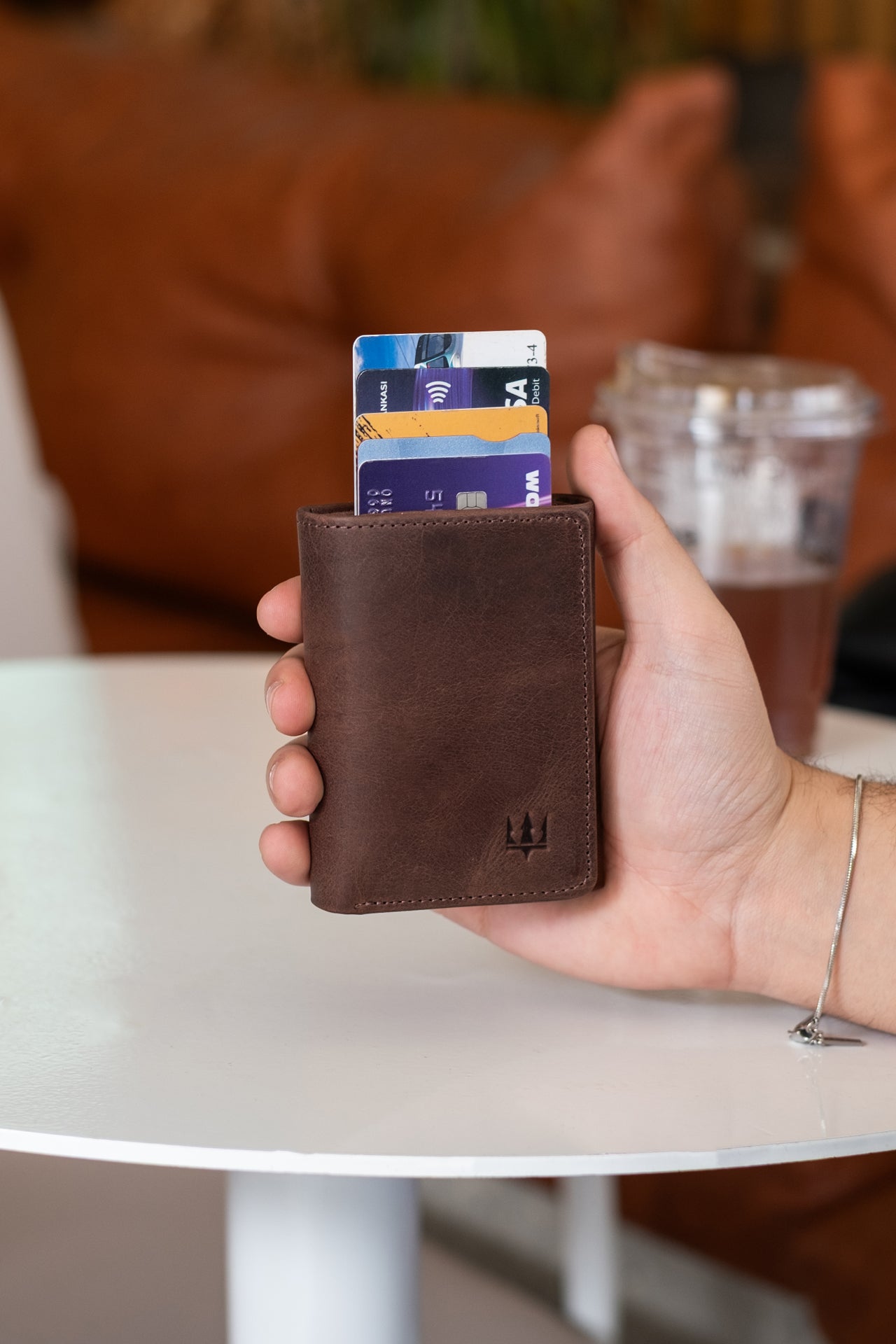 Vibe Mekanizmalı Hakiki Deri Cüzdan