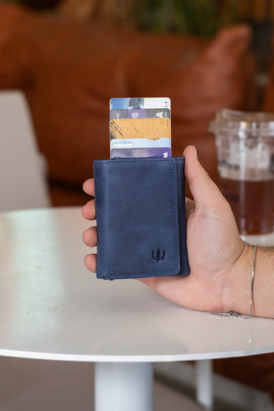 Vibe Mekanizmalı Hakiki Deri Cüzdan