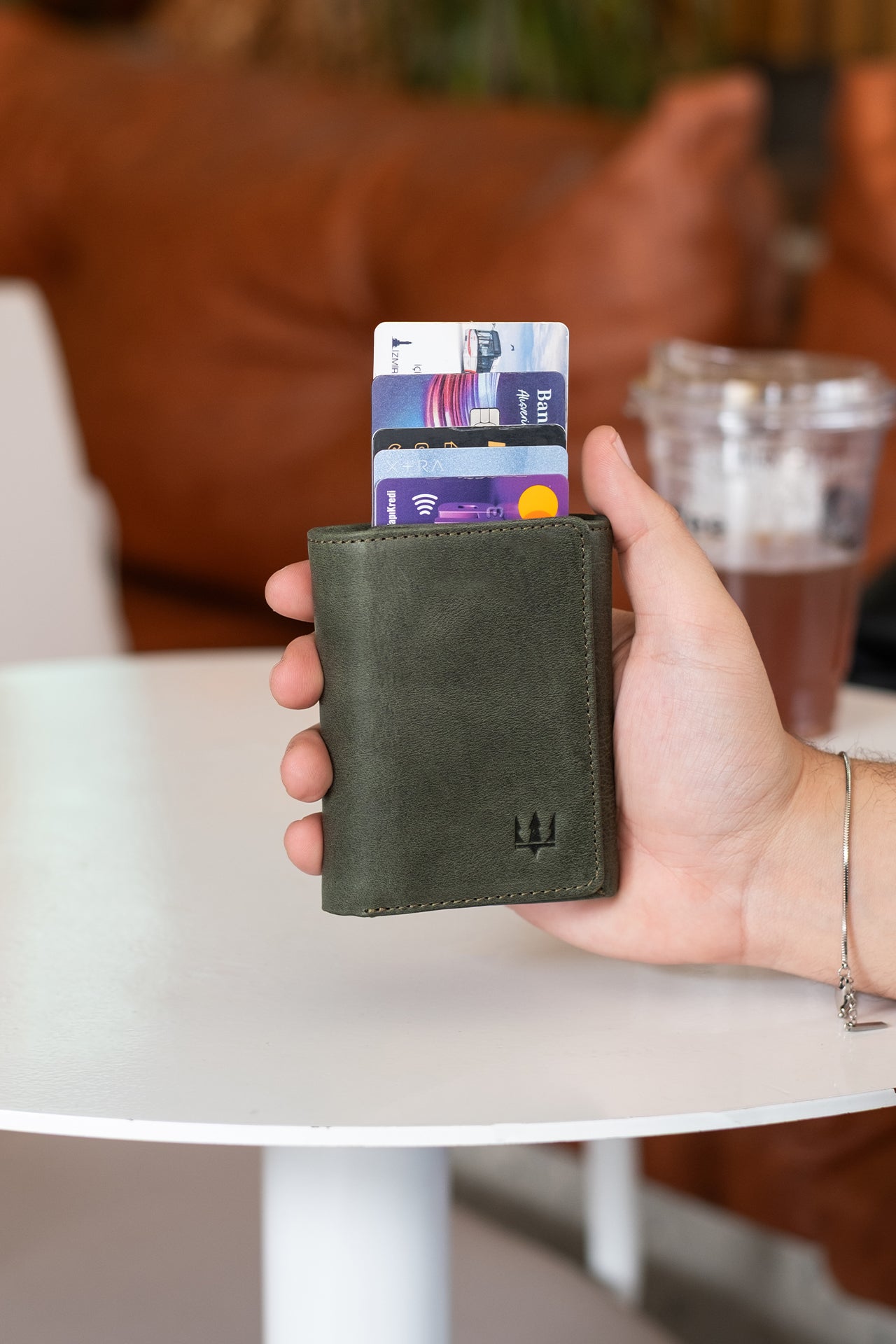 Vibe Mekanizmalı Hakiki Deri Cüzdan