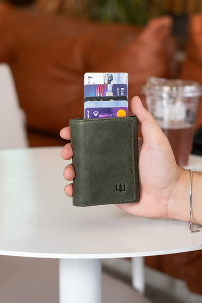 Vibe Mekanizmalı Hakiki Deri Cüzdan