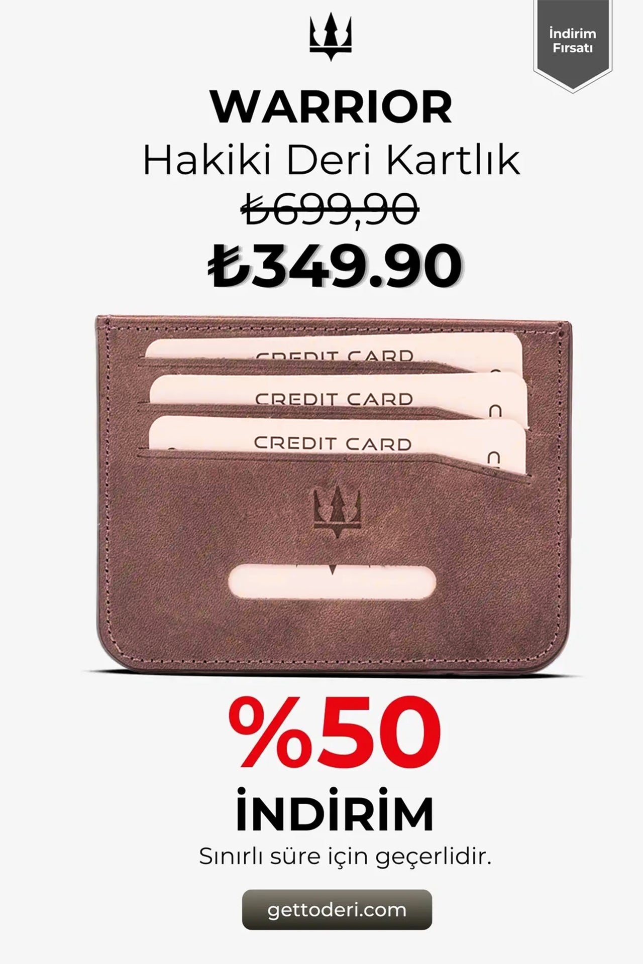 Warrior Hakiki Deri Kartlık