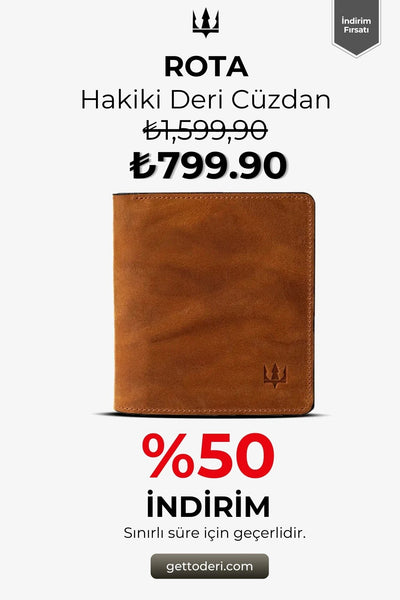 Rota Hakiki Deri Cüzdan