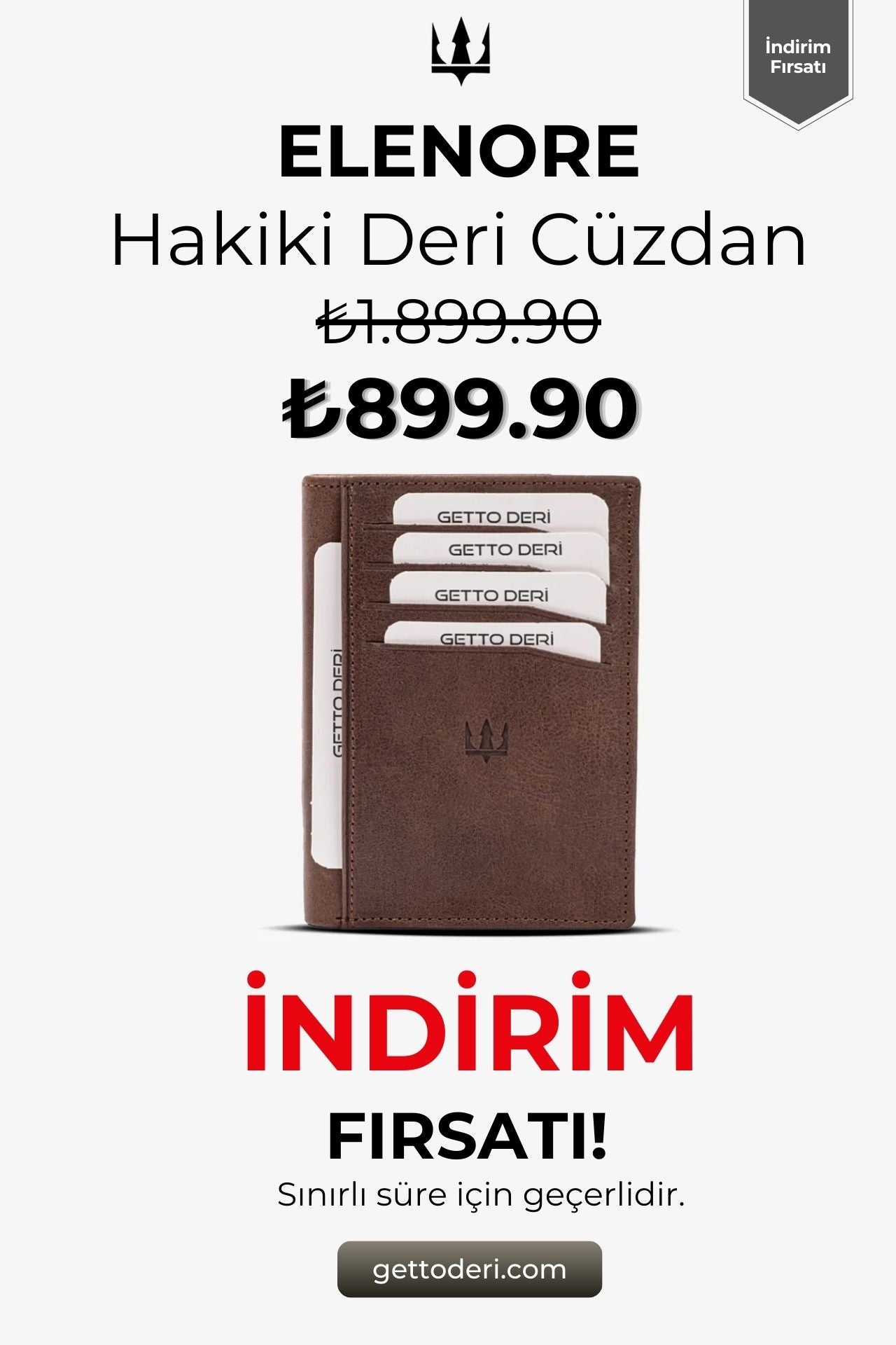 Kahverengi hakiki deri cüzdan, kartlık detaylı