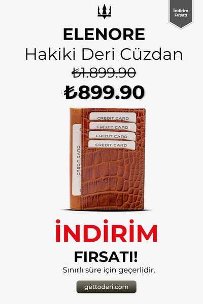 Kahverengi hakiki deri cüzdan, kartlık detaylı