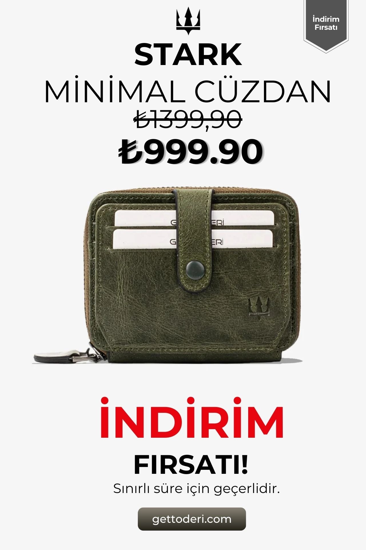 Stark Hakiki Deri Minimal Cüzdan