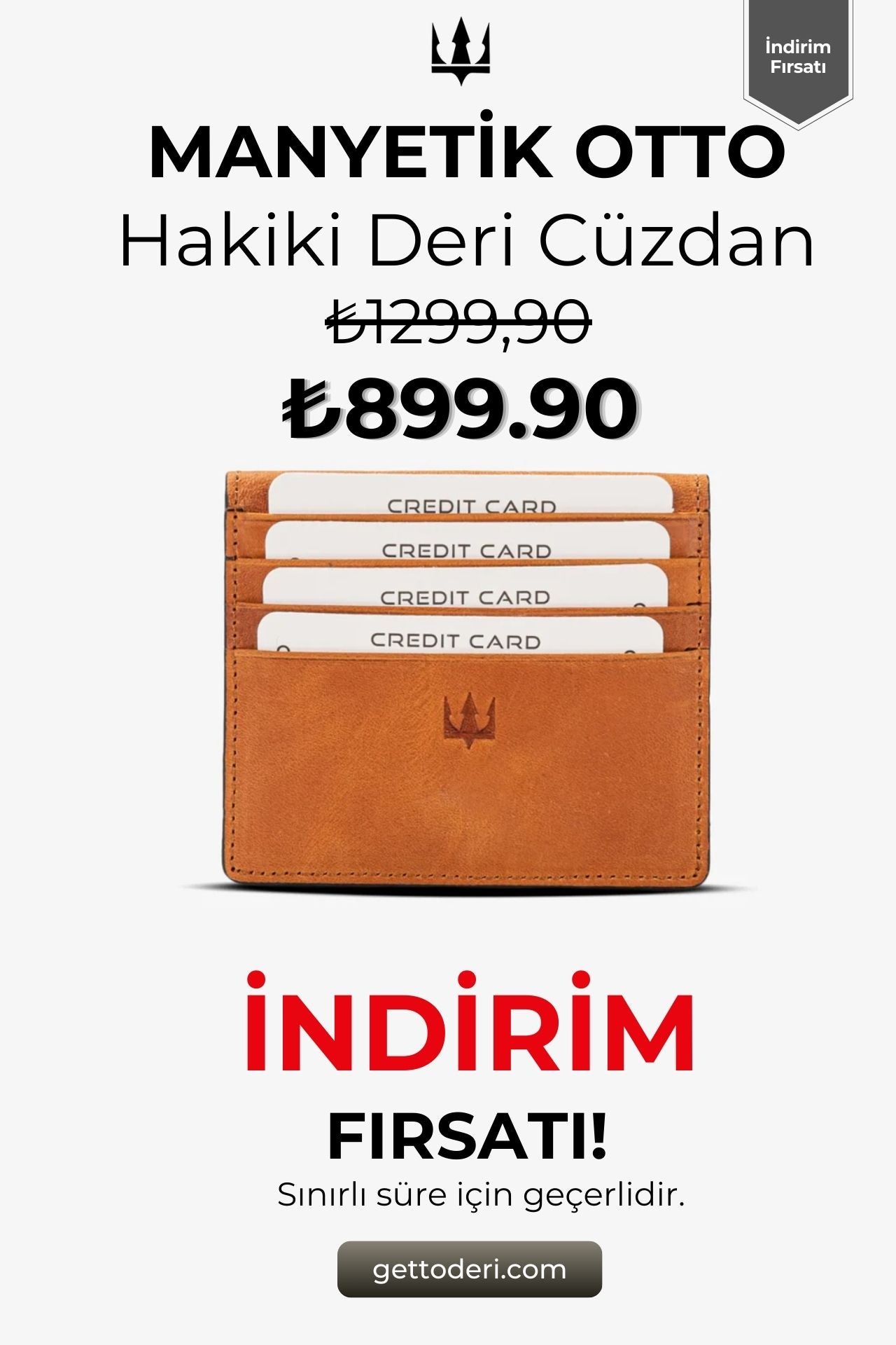 Hakiki deri manyetik otto kartlık, kahverengi renkli, kredi kartı tutucu
