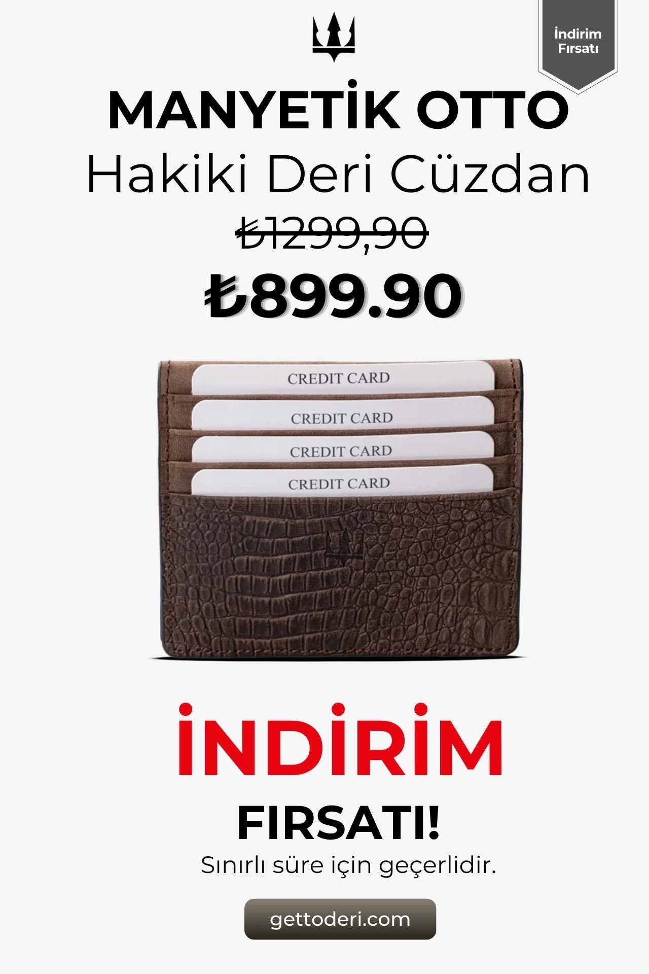 Kahverengi deri manyetik kartlık, kredi kartı tutucu